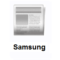 Newspaper on Samsung