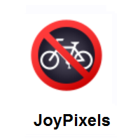 No Bicycles on JoyPixels