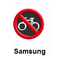 No Bicycles on Samsung