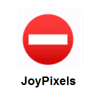 No Entry on JoyPixels