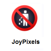 No Littering on JoyPixels