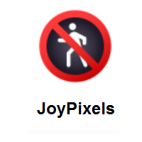 No Pedestrians on JoyPixels