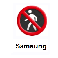 No Pedestrians on Samsung