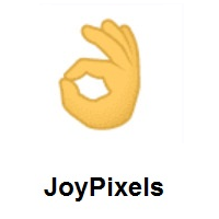 OK Hand on JoyPixels