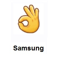 OK Hand on Samsung