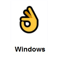 OK Hand on Microsoft Windows