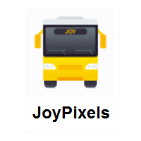 Oncoming Bus on JoyPixels