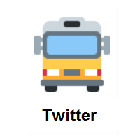 Oncoming Bus on Twitter Twemoji