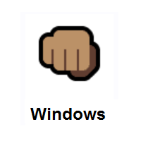 Oncoming Fist: Medium Skin Tone on Microsoft Windows