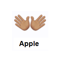 Open Hands: Medium Skin Tone on Apple iOS