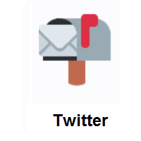 Open Mailbox With Raised Flag on Twitter Twemoji