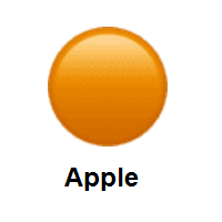 Orange Circle on Apple iOS