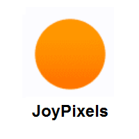 Orange Circle on JoyPixels