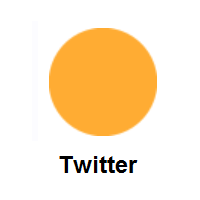 Orange Circle on Twitter Twemoji