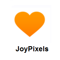 Orange Heart on JoyPixels