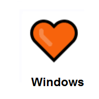 Orange Heart on Microsoft Windows