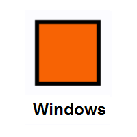 Orange Square on Microsoft Windows