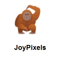Orangutan on JoyPixels