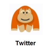 Orangutan on Twitter Twemoji