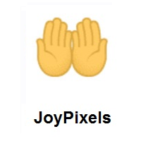 Palms Up Together on JoyPixels