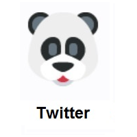 Panda Face on Twitter Twemoji