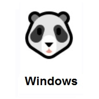 Panda Face on Microsoft Windows