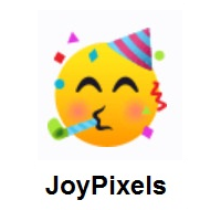 Partying Face on JoyPixels