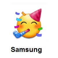 Partying Face on Samsung