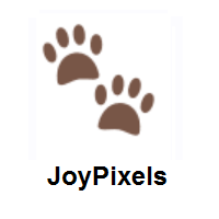 Paw Prints on JoyPixels