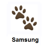 Paw Prints on Samsung