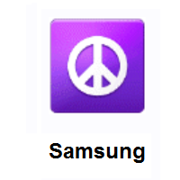 Peace Symbol on Samsung