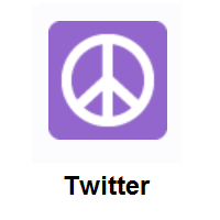 Peace Symbol on Twitter Twemoji