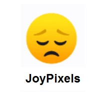 Sleeping: Pensive Face on JoyPixels
