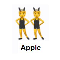 People with Bunny Ears on Apple iOS