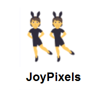 People with Bunny Ears on JoyPixels