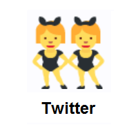 People with Bunny Ears on Twitter Twemoji