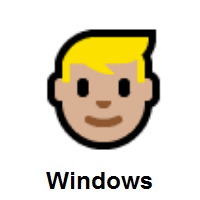 Person: Blond Hair: Medium-Light Skin Tone on Microsoft Windows