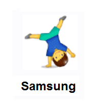 Person Cartwheeling on Samsung