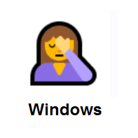 Person Facepalming on Microsoft Windows