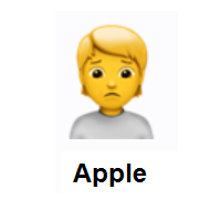 Person Frowning on Apple iOS