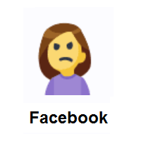 Person Frowning on Facebook