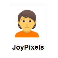 Person Frowning on JoyPixels