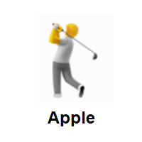 Person Golfing on Apple iOS