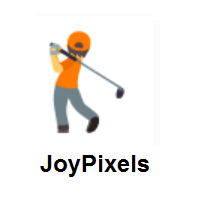 Person Golfing on JoyPixels