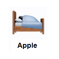 Person in Bed on Apple iOS