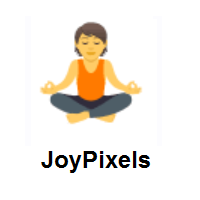Person in Lotus Position on JoyPixels