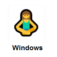 Person in Lotus Position on Microsoft Windows