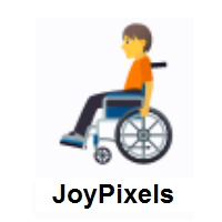 Person In Manual Wheelchair on JoyPixels
