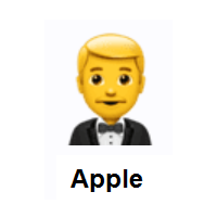 Person in Tuxedo on Apple iOS