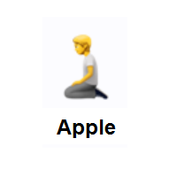 Person Kneeling on Apple iOS